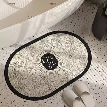 Коврик для ванной Nordic Wind Artistic, впитывающий, противоскользящий, износостойкий, с диатомовой грязью, коврик для унитаза 40 * 60cm