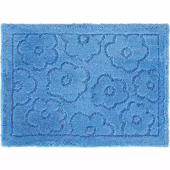 Коврик для ванной OKA Good Dry Sunny 45 x 60 см, синий, большой, для вытирания ног, без запаха, прибл.. (Коврик для ванной, Размер, Ванная комната, Стильный, Туалет, Коврик, Антибактериальный,