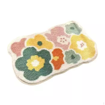 Коврик для ванной, пол для ванной комнаты, украшение для туалета, цветочный узор, коврик для душа Style D