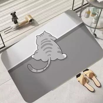 Коврик для ванной с рисунком, милый кухонный коврик, украшение для спальни, напольный коврик для ванной комнаты S-C