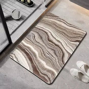 Коврик для ванной в скандинавском стиле, коврик для ног, коврики для ванной, суперабсорбирующий противоскользящий коврик для душа, быстросохнущий коврик для двери, коврик для ванной дома, можно стирать 40cmx60cm