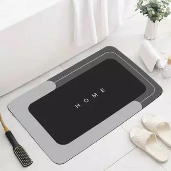 Коврик для ванной Yousheng, быстро впитывающий, быстросохнущий, диатомовый, противоскользящий, многоцелевой, для ванной, душа, раковины, кухни, коврик 80 cm Ellipse зелёный