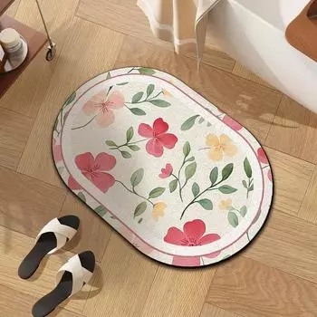 Коврик для входа с проволочным кольцом, устойчивый к воздействию воздуха, грязный ПВХ, который можно резать, шелковый коврик с кольцом, нескользящий, легко моющийся, ковер для входа 40 * 60cm silk circle