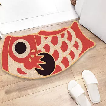 Коврик для входа в пруд с кои - стильный коврик для домашнего декора red 37cmx70cm