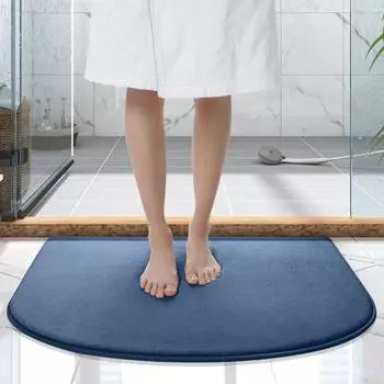 Коврик для входной двери из пены с эффектом памяти, нескользящий, полезный коврик для пола в ванной комнате 40x60cm серый