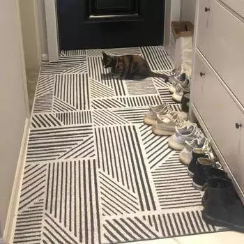 Коврик для входной двери Коврик для входной двери Домашний балкон Нескользящий коврик Ins Кольцо для провода Входной вырез 40cm*60cm