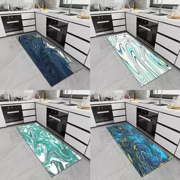 Коврик для входной двери, кухонный коврик, ковер для спальни, коридора, ванной комнаты, нескользящий пол, ковер с рисунком для гостиной 50x80cm
