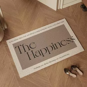 Коврик для входной двери на воздушной подушке из крема, нескользящий коврик для ног, шелковое кольцо, которое можно резать, коврик для двери, устойчивый к грязи 60*90