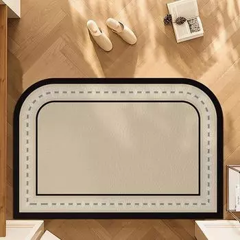 Коврик для входной двери ПВХ водонепроницаемый нескользящий напольный коврик кожаный маслостойкий ковер для кухни минималистский стиль домашний декор ковер 50x80cm