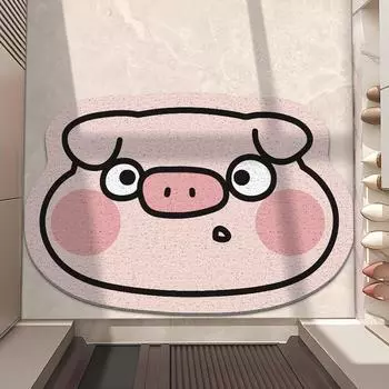 Коврик для входной двери с кольцевой проволокой, мультяшный интерьерный коврик для ног с кольцевой проволокой, который можно разрезать для входной двери в дом 4060cm