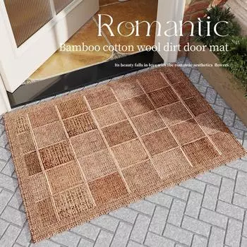 Коврик для входной двери с легким покрытием класса люкс и высокой чувствительностью, коврик для входной двери с грязеотталкивающим покрытием и защитой от пыли 50x80cm