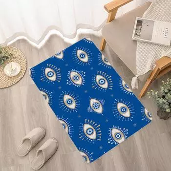 Коврик для входной двери с принтом злых глаз, украшение для детской комнаты, спальни, противоскользящий коврик для балкона, гостиной, современный домашний декор 40x120cm