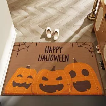 Коврик для входной двери с рисунком Cani Velvet Halloween Entryway Rug, устойчивый к истиранию и простой в уходе коврик 50*80cm
