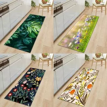 Коврик для входной двери спальни, коврик для гостиной, домашний коридор, ванная комната, балконная дверь, нескользящий ковер 50x80cm