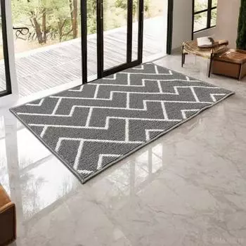 Коврик для входной двери в геометрическом стиле, водопоглощающий коврик с низким профилем, коврик для крыльца патио, коврик для прихожей 50x80cm C