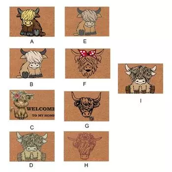 Коврик для входной двери в виде животного коровы, впитывающий ковер, противоскользящий коврик для прихожей, детская комната, украшения для дома 400MMx600MM