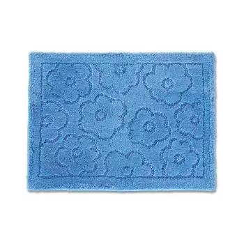 Коврик для вытирания ног OKA Good Dry Sunny Bath 50 x 70, синий, большой, для устранения запаха, прибл.. см, (Коврик для ванной, Размер, Ванная комната, Стильный, Туалет, Коврик, Антибактериальный,