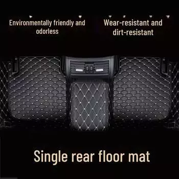 Коврик для заднего сиденья автомобиля Jili: Цельный полноразмерный коврик TPE для среднего заднего сиденья single back row коричневый