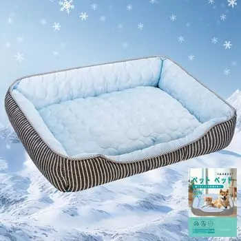 Коврик Health Nest Pet Cooling Dog Summer для собак и моющийся прохладный удобный прохладный летний питомец милый теплый подходит для средних и больших больших кроватей, кроватей, синий