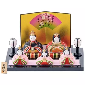 Коврик Hina Hina Ceramic Imperial Flat Three Watayaika Miyabi Hina, изготовленный в Японии (Детский рынок) Кукла, Кукла, Компактная, Украшения принца, Чиновники, (Плоский