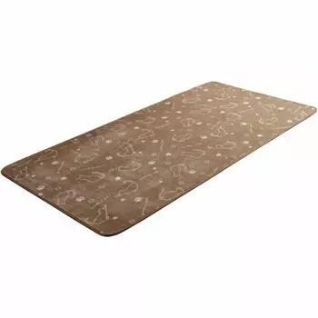 Коврик Ikehiko Rug Carpet Коврик прямоугольный Cat Brown 92 x 185 см Животный узор Совместимость с горячим ковром Приблизительно. #9845014