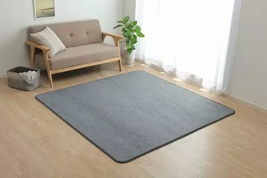 Коврик Ikehiko Rug Подложка для ковров Nice Gray Square 180 x 180 см Толщина 15 мм Совместим с горячими коврами Звукоизоляция Непростая установка Подушка