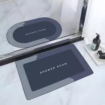 Коврик из диатомовой грязи, простой бытовой туалет, нескользящий коврик для ванной комнаты, быстросохнущий коврик для туалета 40 * 60cm
