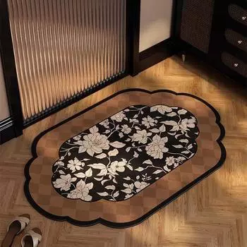 Коврик из древней диатомовой грязи Advanced Sense of Dirt Устойчивость к грязи Ванная комната Впитывающий нескользящий коврик для ванной Быстросохнущий нескользящий ковер 40 * 60cm