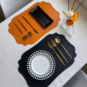 Коврик из искусственной кожи, термостойкий, сушильный коврик для кухни, водонепроницаемый, противоскользящий, коврик для стола, защитный коврик для кухни, обеденного стола вино красного