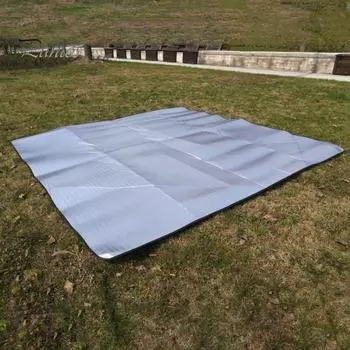 Коврик из пенопласта из алюминиевой фольги Изолирующий коврик для кемпинга, отражающий тепло, тепло, влагостойкий водонепроницаемый коврик для пикника на открытом воздухе, EPE, внутренняя складная ручная кладь A