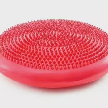 Коврик из ПВХ для йоги и массажа, тренировки равновесия для детей и взрослых — нескользящий и амортизирующий. 34cm Balance Pad красный