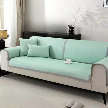 Коврик из ротанга из полыни, подушка для дивана, летний коврик для дивана, чехол для подушки, противоскользящий чехол для летнего дивана из ледяного шелка 50*50cm