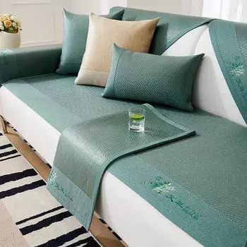 Коврик из ротанга Натуральный Чистый Ротанг Диванная Подушка Летний Коврик Летний Коврик Ice Pad Летний Стиль Нескользящая Подушка Четыре Сезона Универсальный Чехол Чехол 60*60cm