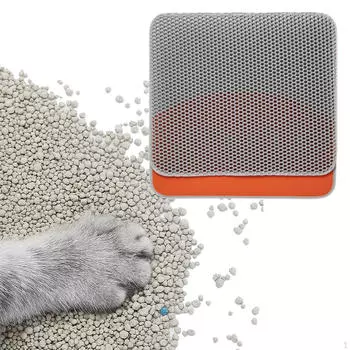 Коврик-ловушка для кошачьего туалета, профессиональный двухслойный коврик-ловушка с защитой от протечек, для дома