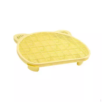 Коврик-ловушка для кошачьего туалета, водонепроницаемый, с функцией фильтра, двухслойный розовый