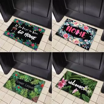 Коврик Мягкий напольный коврик для гостиной Нескользящий коврик Приветственный дверной коврик Забавный коврик для входной двери с английской фразой 40x60cm