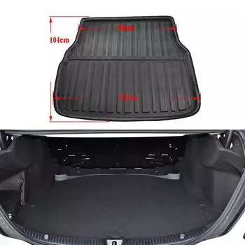 Коврик на багажник автомобиля для Mercedes Benz C Class W204 W205 S205 S204 2008 ~ 2018, водонепроницаемый коврик для пола, чехол для багажника, аксессуары чёрный