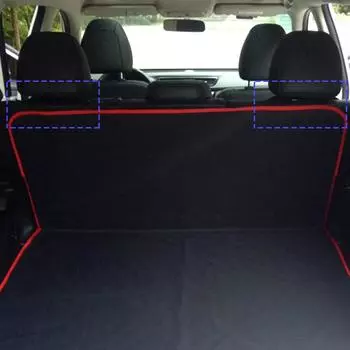 Коврик на заднее сиденье, коврик для багажника автомобиля, большая вместимость, аксессуары для салона автомобиля, грузовика, внедорожника, фургона, водонепроницаемая защита багажника чёрный