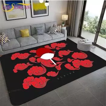 Коврик Наруто Мультяшные ковры Аниме Ковер Гостиная Коврики для чайного стола Коврик для спальни Моющиеся напольные коврики Бытовой коврик Подарок 40cm x 60cm