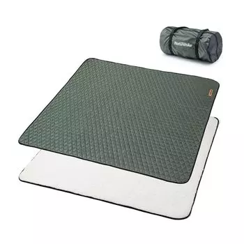 Коврик Naturehike из флани, пена с эффектом памяти, ковер, звукоизоляционный пушистый ковер, влагостойкий, можно стирать в стиральной машине, водонепроницаемая ручка, удобная для переноски зелёный