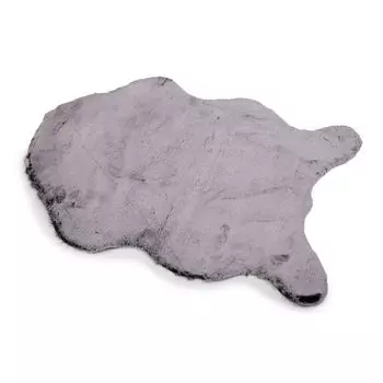 Коврик под кожу гризли, антрацит, 60x90см, смешанный SOUTH VENT 90 серый