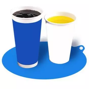 Коврик под миску Термостойкий Не содержит бисфенол А Не содержит бисфенол А Круглый Стол Место Кухонные Принадлежности синий