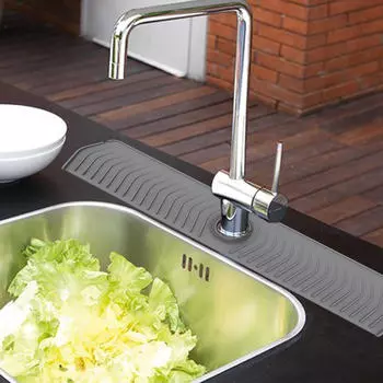 - Коврик под раковину, подставка для слива воды, защитный коврик для столешницы, слив для раковины, защитный кожух для бара, столешница, серый