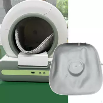 Коврик-подкладка под туалет для кошачьего наполнителя Элегантный Легко чистить Нескользящая силиконовая подкладка Дизайн с пряжками