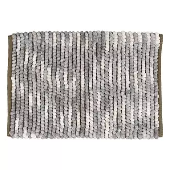 Коврик ручной работы Dulton Chenille 500 x 750 мм Серый Приятный на ощупь Коврик для ванной Коврик для ног Ручной работы Желтый Белый RN-0496-75GY серый