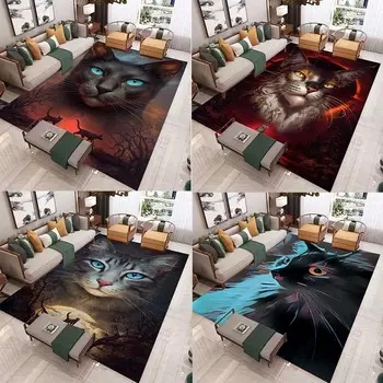 Коврик с изображением кошки, мягкий коврик для ванной комнаты, коврик для двери спальни, коврик, можно использовать как дополнительную подушку, коврик в подарок 40x60cm