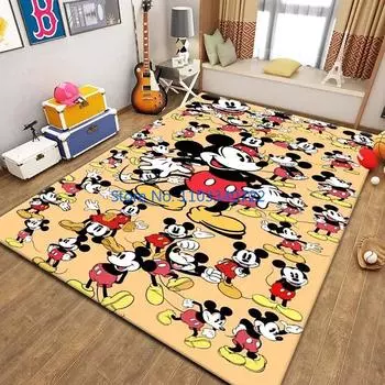 Коврик с Микки и Минни, милый мультяшный коврик, ковры 120x160 см, декор для гостиной, детской спальни, дивана, ванной комнаты, детский напольный коврик A 40x60cm
