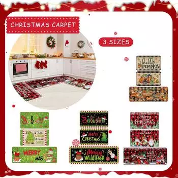 Коврик с мультяшным принтом, рождественское украшение, кухонный ковер, ковер для спальни, гостиной, домашний ковер, украшение One Size