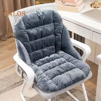 Коврик с подогревом, перезаряжаемый через USB, толстый плюшевый, быстро нагревающийся, съемный, моющийся, с наполнителем из полипропилена и хлопка, термоподушка для офисного кресла, игрового кресла на зиму светло-розовый