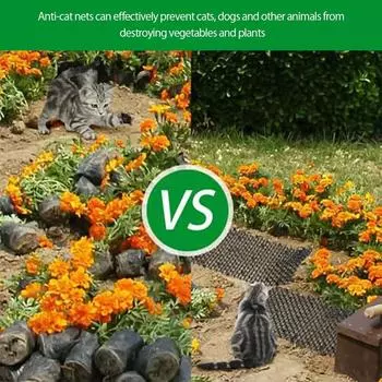 Коврик с шипами для защиты от кошек и огорода, чтобы кошки и собаки не рыли землю, защищая растения и овощи